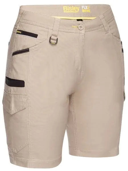 Bisley Women's Flx & Move™ Cargo Short BSHL1044 Metro Workwear.